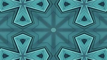 Abstract geometric pattern with glowing lines and shapes in a symmetrical design. video