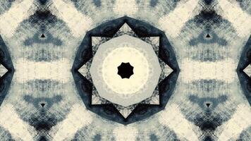 Abstract geometric design with a central circular motif and symmetrical patterns. video