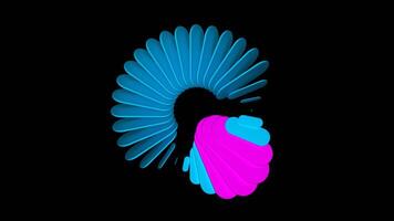 Cyan and Pink Amazing Loading Screen Background VJ Loop in 4K video