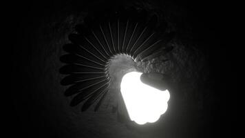 Black and White Amazing Loading Screen Background VJ Loop in 4K video