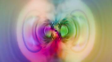 A colorful abstract image of a circular object video
