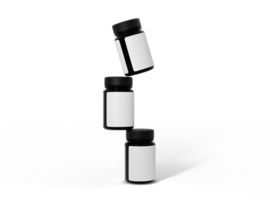Capsule Bottle Mockup png