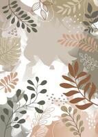 Spring background with beautiful. Colorful background with tropical plants. vector