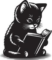 Paws and Pages A Cat's Tale vector