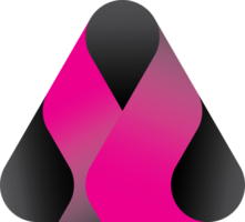 Triangular LOGO simple illustrations with Purple gradient png