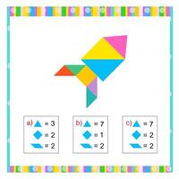 Math activity for kids. Need to find the correct answer. Practice worksheet. illustration. Flat style design. Answer is c vector
