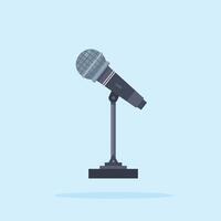 desktop microphone for podcast and streaming, electronic speaker, suitable for posters and web icons vector