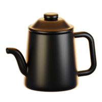 3d rendering winter icon concept. 3d render teapot png