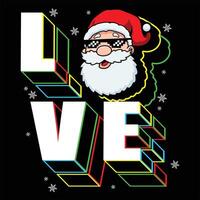 christmas with love vector