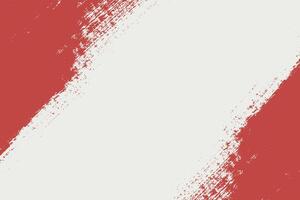 Red grunge distressed texture on white background. Abstract grungy brush stroke backdrop, corners texture banner, paint texture vector