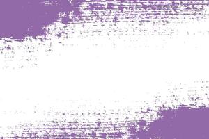 Purple grunge distressed texture on white background. Abstract grungy brush stroke backdrop, texture banner, paint texture vector