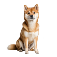 Shiba Inu isolated on transparent background png