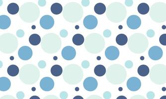 Abstract blue polkadot pattern on white background. Illustration template design vector