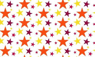 Colorful star abstract pattern on white background. Illustration template design vector