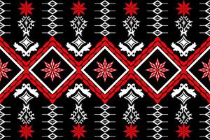 Geometric ethnic embroidery patterns design. vector