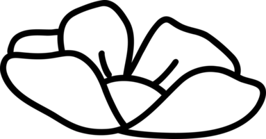 Retro Flower decorative doodle coloring image png