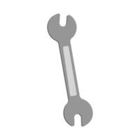 Wrench icon in isometric 3d style on a white background vector