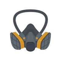 Respirator Mask Gas mask icon. Flat illustration of gas mask icon for web design vector