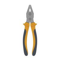 Pliers tool icon. Flat illustration of pliers tool icon for web vector