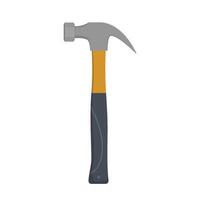Hammer icon. Flat illustration of hammer icon for web design vector
