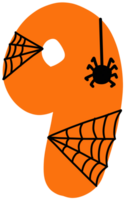 Spooky Bloody Pumpkin Halloween Symbol Comma png