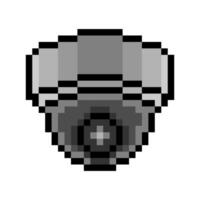 CCTV security camera in pixel art style vector