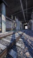 Train Track Passing Through Tunnel video