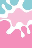A minimalist abstract design featuring organic, flowing shapes in soft pastel colors, including muted green, pink, and beige. The shapes have a fluid, smooth texture, creating a calming and modern vector