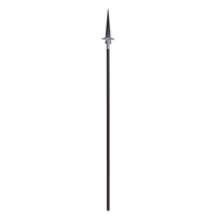 Traditional spear displayed on a plain background in a studio setting png