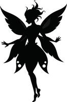 Delicate Fairy Outline vector