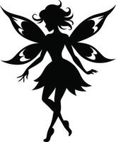 Magical Fairy Silhouette vector