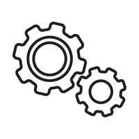 customer support settings icon on a white background vector