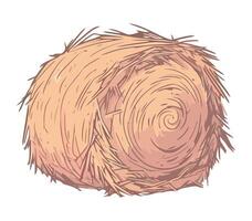 illustration of lot of straw and hay icon vector
