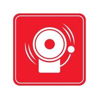 emergency signal of alarm icon vector