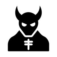 Devil icon illustration isolated on white background vector