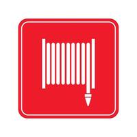emergency signal of hose icon vector