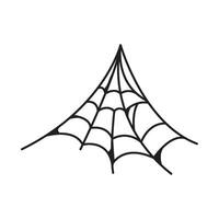 halloween spider web net vector