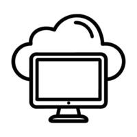 cloud server icon vector