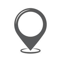 pin localization icon gray illustration vector