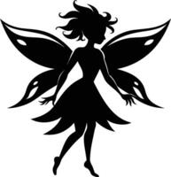 Serene Winged Fairy vector