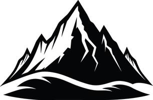 Majestic Silhouette of Mountains at Twilight vector