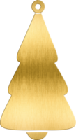 Golden Christmas Tree with Minimalist Design Elegant Holiday Icon for Festive Cards, Seasonal Branding, and Winter-Themed Projects Perfect for Adding a Simple and Luxurious png