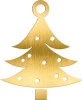 Golden Christmas Tree Ornament with Snow Dots Elegant Festive Icon for Holiday Cards, Seasonal Branding, and Winter Themed Decorations Adds a Classic and Luxurious Touch to Christma png