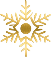 Golden Snowflake Icon with Minimalist Design Elegant Winter Element for Christmas Cards, Holiday Branding, and Seasonal Projects Perfect for Adding a Simple and Luxurious png