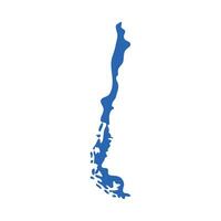 chile map illustration vector