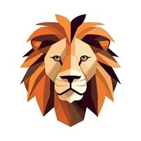 Lion on white background icon isolated vector