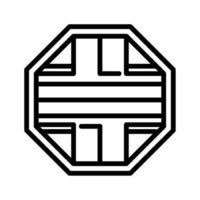 chinese coin icon vector