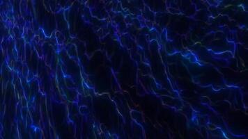 Abstract glowing blue electric streams create a mesmerizing, futuristic pattern. Perfect for tech and energy themes background video