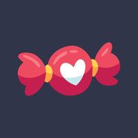 love candy in flat design. vector