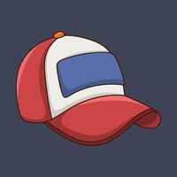 red hat in flat design. vector
